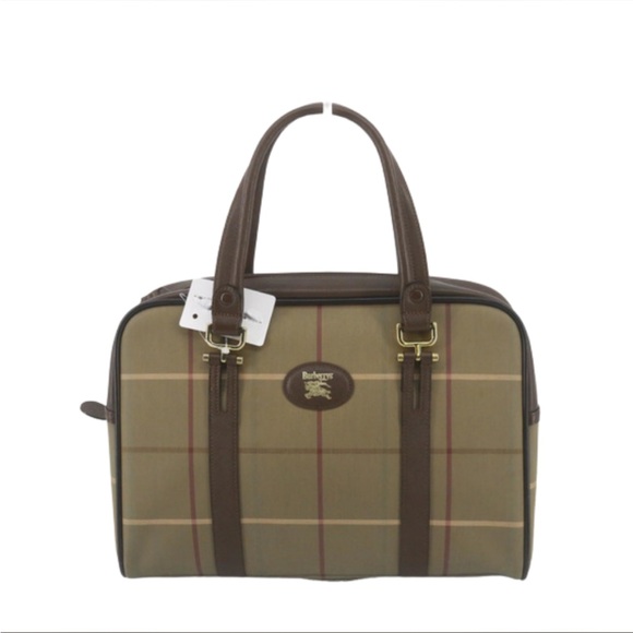 Burberry Brown Plaid Women's Bag - Picture 1 of 9